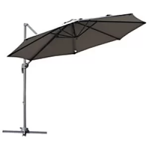 Outsunny Umbrella 84D-052GY Aluminum, Steel, Polyester Grey