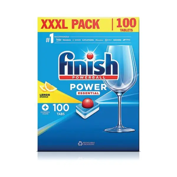 Finish Finish Power Essential Dishwasher Tabs Lemon (Pack of 100) 3260933 3260933