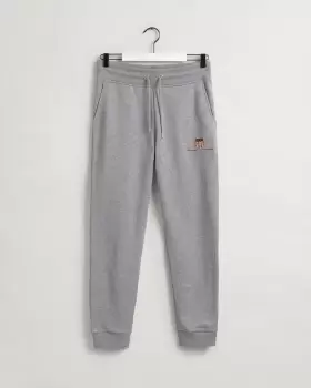 GANT Men Archive Shield Sweatpants (L) Grey