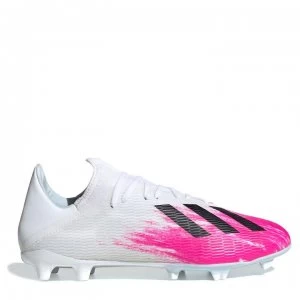 adidas X 19.3 Football Boots Firm Ground - White/ShockPink