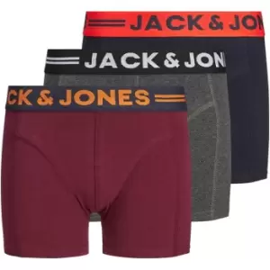 Jack and Jones 3 Pack Lichfield Trunks Junior - Red