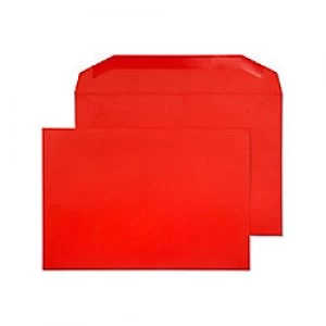 Creative Bright Coloured Mailing Bag C5+ Gummed 162 x 235mm Plain 120 gsm Pillar Box Red Pack of 500