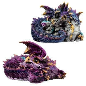 Sleeping Elements Dragon (Pack Of 4) Figurine