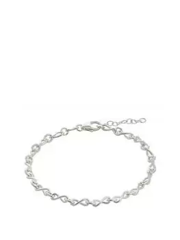 Simply Silver Sterling Silver 925 Small Infinity Bracelet