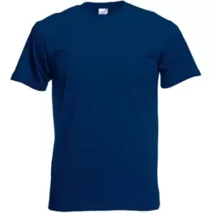 Fruit Of The Loom Mens Screen Stars Original Full Cut Short Sleeve T-Shirt (S) (Navy)