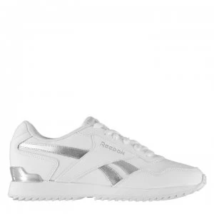 Reebok Royal Glide Ripple Clip Ladies Trainers - White/Silver