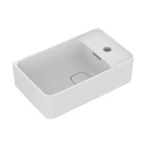 Strada II Hand Rinse Basin 45 White 1 Tap Hole Right Handed - 232662