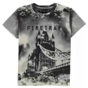 Firetrap Sub T Shirt Junior Boys - Grey