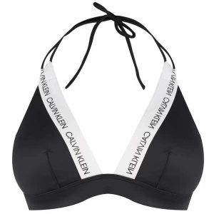 Calvin Klein Fixed Triangle Bikini Top - PVH Black