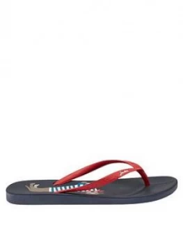 Joules Printed Flip Flop - Navy