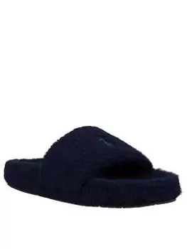 Polo Ralph Lauren Hendrick Fleece Slippers - Navy, Size 42, Men