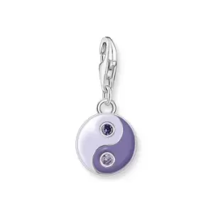 THOMAS SABO Silver CZ Lavender Yin Yang Charm