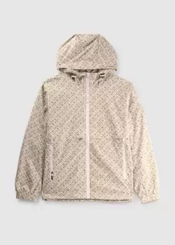 Tommy Hilfiger Mens Protect Monogram Sail HDD Jkt In Stone Monogram