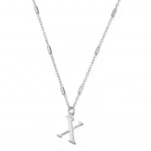 Iconic Initial X Silver Necklace SNCC4040X