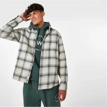 Jack Wills Flannel Check Shirt - Stone Check