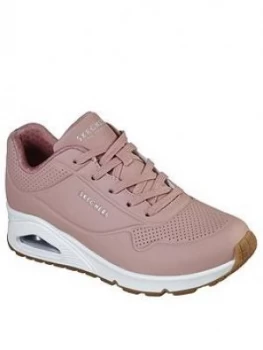 Skechers Uno Stand On Air Trainers - Rose, Pink, Size 5, Women