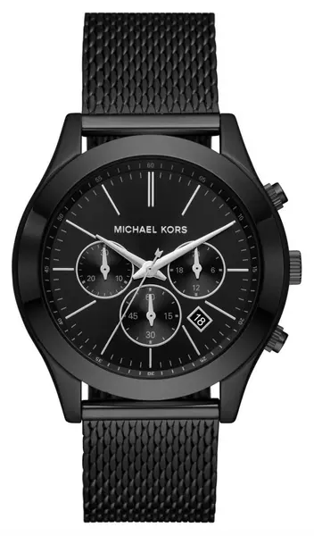 Michael Kors MK9060 Slim Runway Black Chronograph Dial Watch