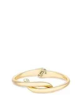 Jon Richard Gold Plated Polished Twisted Bangle Bracelet