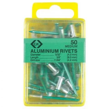 C.K. T3819A 612 Blind rivet (Ø x L) 4.8mm x 9mm Aluminium Aluminium 40 pc(s)