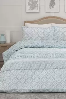 'Aden' Modern Geo Print Duvet Cover Set