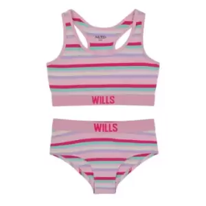 Jack Wills Cropped Bralette And Hipster Brief Set Juniors - Multi