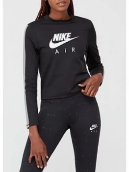 Nike Running Air Long Sleeve Mid Layer Top - Black