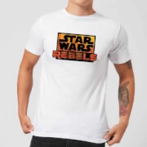 Star Wars Rebels Logo Mens T-Shirt - White - L