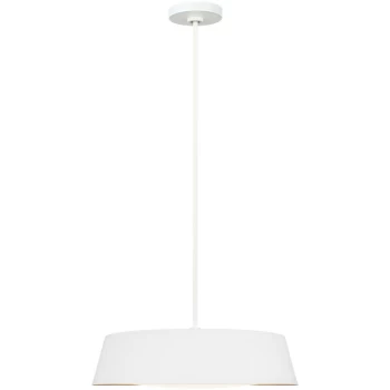 Elstead - Asher 5 Light Pendant, Matt White, E14