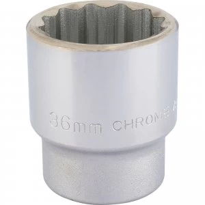 Draper 3/4" Drive Polished Finish Bi Hexagon Socket Metric 3/4" 36mm