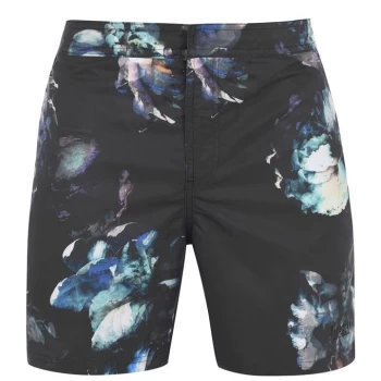 Firetrap Firetrap Blackseal Pr Swim Short - Black Mlti Pr