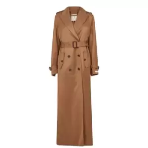 Ted Baker Fabric Trench Coat - Brown