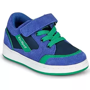 Kickers BISCKUIT boys's Childrens Shoes Trainers in Blue - Sizes 10 kid,11 kid,12 kid,1 kid,1.5 kid