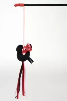 Minnie Mouse Cat Wand Toy - Black