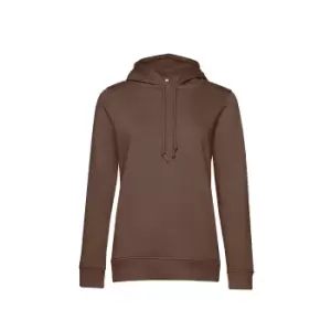 B&C Womens/Ladies Organic Hoodie (XL) (Coffee)