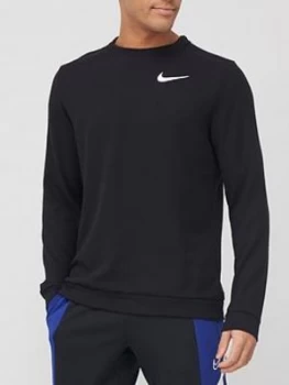 Nike Training Dry Crew Sweat - Black, Size 2XL, Men