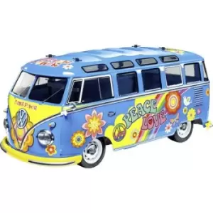 Tamiya 1:10 RC VW Bus Type 2 T1 Flower Power 1:10 RC model car Electric Road version