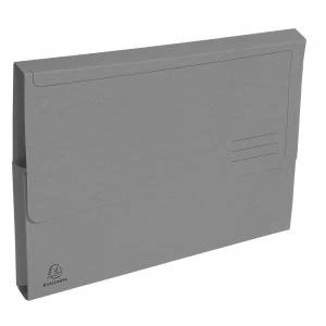 Forever Document Wallet A4 290gsm Grey Pack 50 73984EX