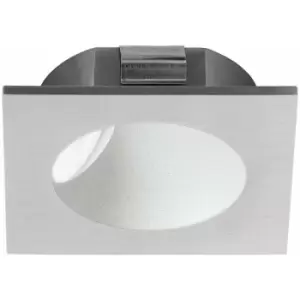 Loops - Wall / Ceiling Flush Downlight Silver Spotlight Aluminium 2W Built in led