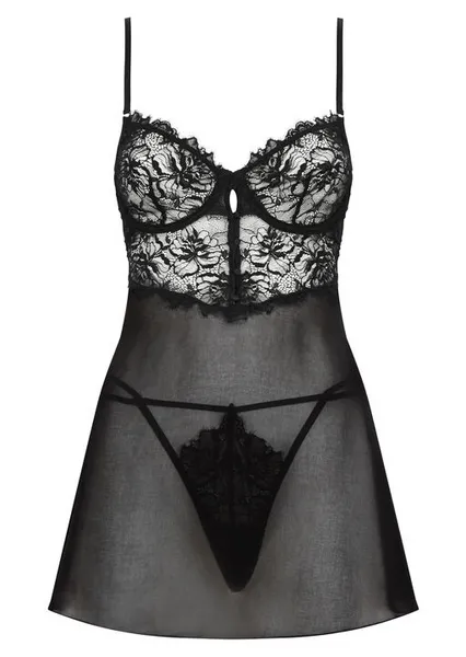 Ann Summers Ann Summers Iris Babydoll Set Black Female M LO36002