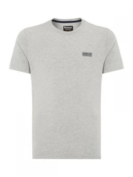 Mens Barbour International Small Logo T Shirt Grey Marl