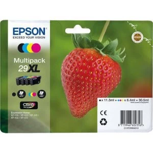 Epson Strawberry 29XL Black and Tri Colour Ink Cartridge