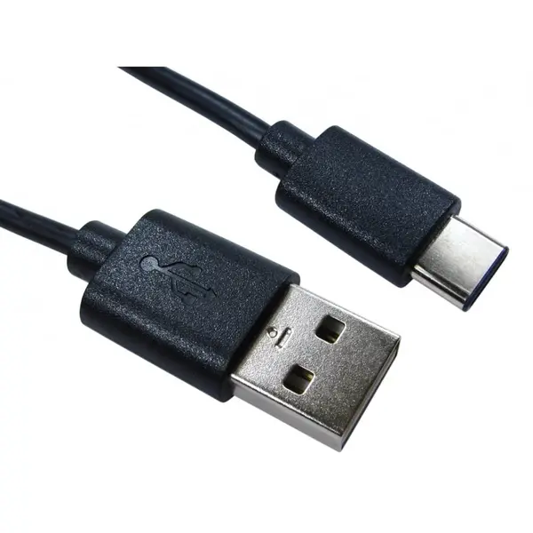 Cables Direct 3m USB 2.0 Male Type-C to Male Type-A Cable in Black