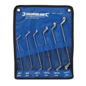 Silverline Deep Offset Ring Spanners Set 6pce 6 - 17mm 673424