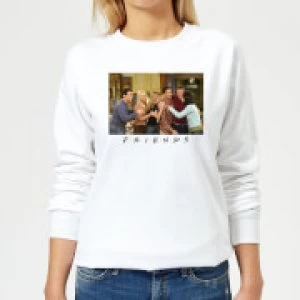 Friends Cast Shot Womens Sweatshirt - White - S