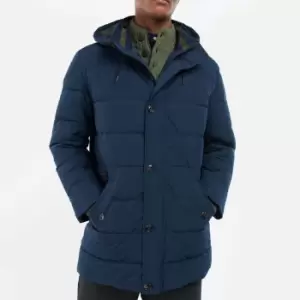 Barbour Mens Chelsea Baffle Quilt Jacket - Navy/Olive Night - M