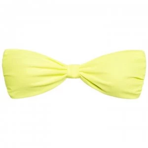 Jack Wills Harptree Bandeau Bikini Top - Yellow