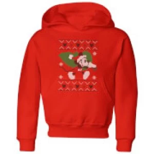 Disney Tree Mickey Kids Christmas Hoodie - Red - 11-12 Years