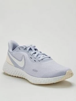 Nike Revolution 5 - White/Grey, Size 8, Women