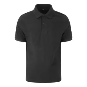 AWDis Just Polos Mens Stretch Pique Polo Shirt (XL) (Black)