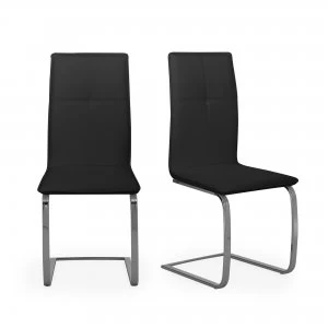 Juno Set of 2 Dining Chairs Black